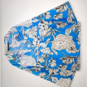 Zara NWT Bold Floral Print Tunic Top Size XSMALL